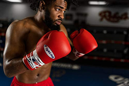 Fury Professional Lace Training Gloves - Lace Up Sparring Gloves for Boxing, Bag, and General Training - color: Red, size: 16 oz