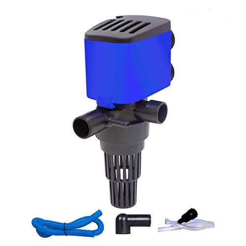 210 GPH Powerhead Submersible Pump - 3 in 1 Aquarium Fish Tank Pump with Oxygenation, Filtration & Water Cycling, 3.3 ft max lift, 15W - 5 Pack - color: Blue; 5 Pack, size: 210 GPH Powerhead
