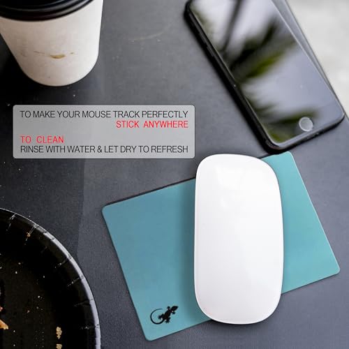 Mouse Pad Adhesive Travel (Blue) - color: BLUE