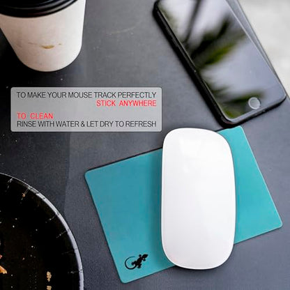 Mouse Pad Adhesive Travel (Blue) - color: BLUE