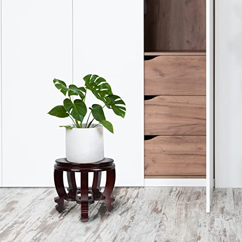 Vase Stand Wood Fishbowl Stand Tall Outdoor Plant Stand Fish Tank Base Turtle Tank Base High Tall Home Supplies Wooden Flower Vase Stand Vase Stand Vase Display Stands Brown