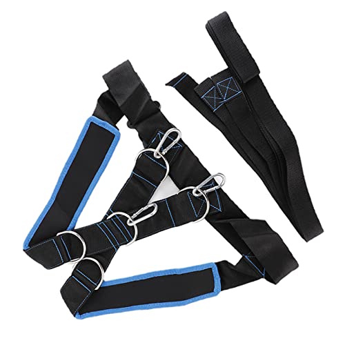 Alomejor Speed Strength Training Sled Shoulder Harness with Resistance Band Belt Adjustable Comfort Ideal for Speed and Endurance Training
