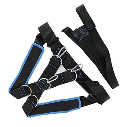 Alomejor Speed Strength Training Sled Shoulder Harness with Resistance Band Belt Adjustable Comfort Ideal for Speed and Endurance Training