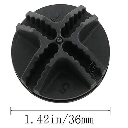 20pcs Black Grid Cube Organizer Connector Plastic Rod Steel Wire Panels Mounting Connectors for Closet Storage Shelving Shoe Rack
