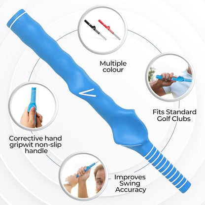 Right-Hand Golf Grip Trainer – Golf Swing Training Aid for Perfect Hand Positioning | Anti-Slip Grip Trainer for Beginners & Pros | Improve Accuracy, Power & Consistency