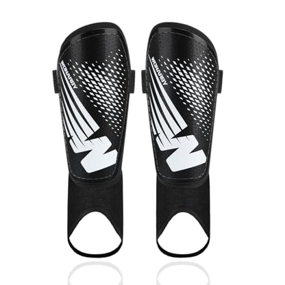 Shin Guards Soccer Youth Kids, Shin Guard Boys Girls Teenagers 2-18 Yrs Old | Soccer Shin Guards with Ankle Sleeves Protection - Football Shin Pads Equipment with Adjustable Strap - color: Black, size: Small