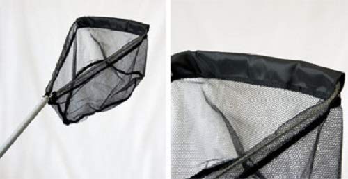 Pond Fish Net with a 3' (100cm) Foot Handle 8 Inch Net Head, Water Garden Koi Fish Pond Skimming Net for Small Koi and Debris