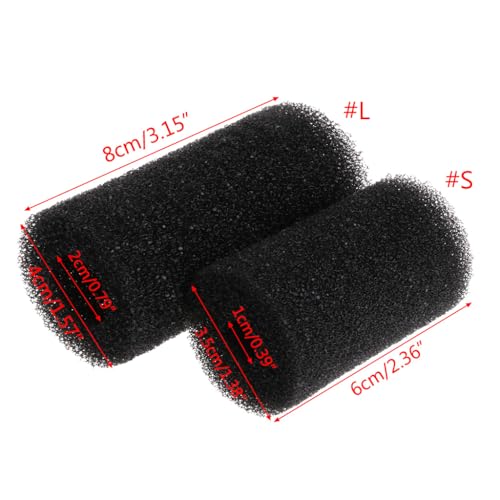 Aquarium Pre-Filter Sponge 5-Pack Black Foam Cut-to-fit Roll, Fish Tank Inlet Protector, Fish & Shrimp