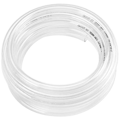 0.16in - (5/32 ID, 1/4 Inch OD) 25ft Clear Vinyl Tubing, Flexible Hybrid PVC Tubing Hose, Lightweight Plastic Tube UV Chemical Resistant Vinyl Hose, BPA Free and Non Toxic (4mm ID*6.4mm OD) - size: ID 0.16 INCH, style: 25 Feet