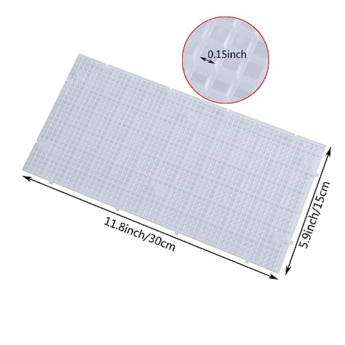 Aquarium Grid Isolate Board Divider Fish Tank Bottom Black Filter Tray Plastic Crate (8pcs) - size: 8pcs