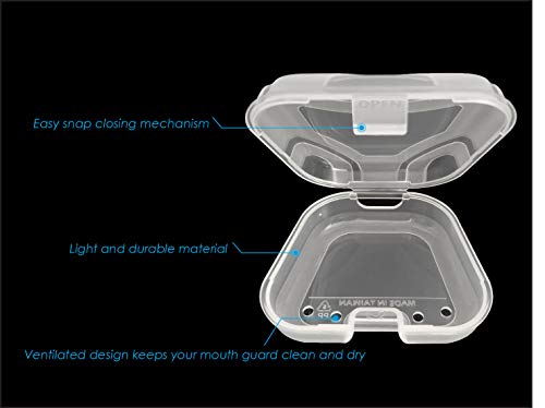 Mouth Guard Case Lip Guard Mouthpiece Case for Most Brand Mouthguard - style: Mouthguard Case/1pc