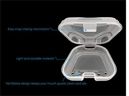 Mouth Guard Case Lip Guard Mouthpiece Case for Most Brand Mouthguard - style: Mouthguard Case/1pc