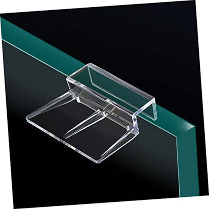 PRETYZOOM 32pcs Fish Tank Lid Support Clips Sturdy Aquarium Cover Holders Practical Accessories for Glass Tanks for Super
