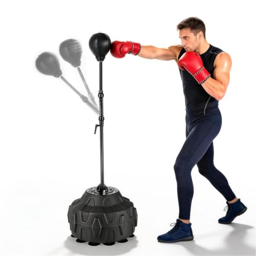 Reflex Bag Boxing Speed Bag with Stand, 57-73" Adjustable Height