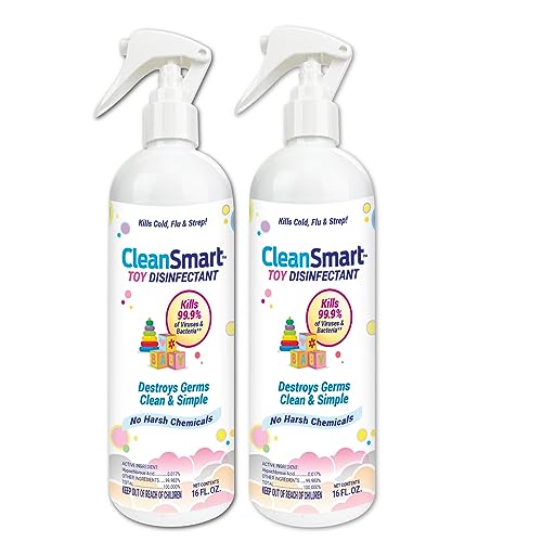 CleanSmart Toy Disinfectant, Hypochlorous Acid Spray, 16 oz (2 pack)