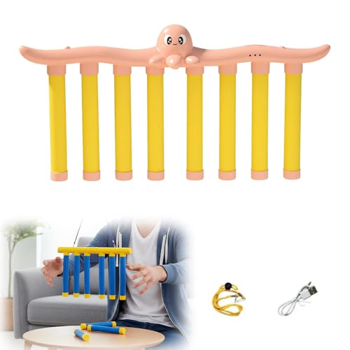Reflective Drop Stick Challenge Game, 2026 New Hand Eye Coordination Reflex Training Toy, 3 Adjustable Speed Modes, Catching Sticks Game for All Ages (Pink) - color: Pink