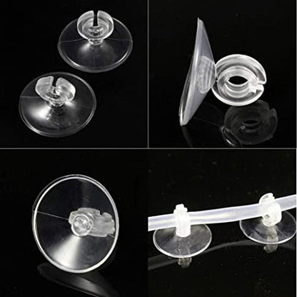 20Pcs Aquarium Fish Tank Suckers Suction Cups Holders Clips Clamps for 4/6mm Airline Tube