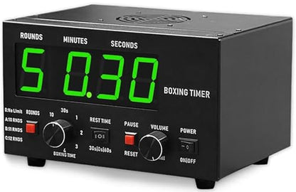 Boxing Interval Timer, Gym Timer Gym Clock, Interval Timer, Workout Timer, Gym Clock Timer, Interval Timer for Muay Thai, MMA, Kickboxing, Boxing, Martial Arts,Green - color: Green