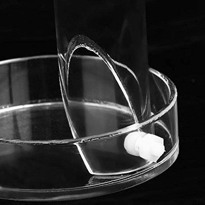 Acrylic Shrimp Feeder Tube, Ornamental Aquarium Feeding Tube Fish Food Container Set with Sucker Hook Fish Accessories(20cm)