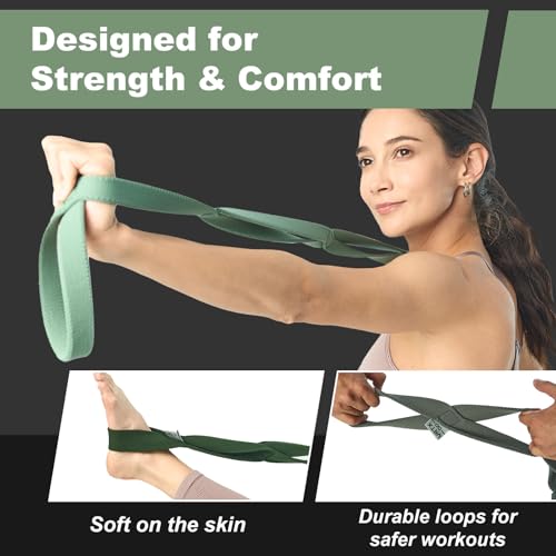 VRTX Fabric Stretch Strap for Yoga, Pilates & Home Workout, Single Band - size: X-Light (2-15lbs)