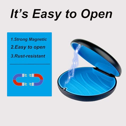 2 Pack Retainer Case Compatible with Invisalign, Aligner Cases - color: Black