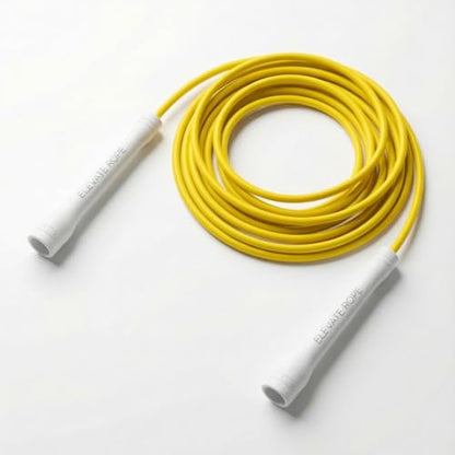 Elevate Rope Jump Rope for Men & Women, 5mm PVC Cable, 10 ft Adjustable - color: Yellow