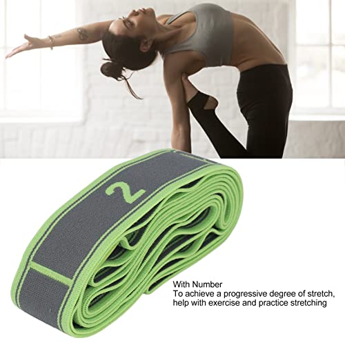 Topyond Numbered Stretch Band Strap - Elastic Stretching Strap for Exercise | Fitness, and Workout - Improve Flexibility and Mobility