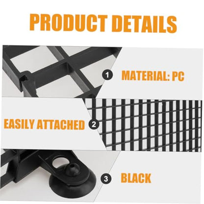ORFOFE 1 Set Aquarium Divider Plastic Grid Sturdy Fish Tank Partition Board for Isolation and Breeding Easy Installation Compatible with Various Efficient Filtration Grid