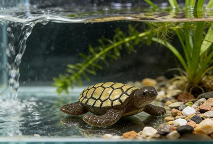 EMiEN 6pcs Simulated Sea Turtle,Resin Figurine, for Micro Landscape Decorations,Fairy Gardens,Fish Tank Decoration