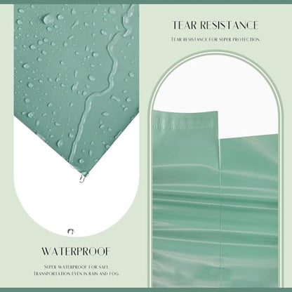Metronic Poly Mailers 14.5X19 1000 Pack, Strong Adhesive Shipping Bags for Clothing, Waterproof and Tear-Proof Shipping Envelopes, Packaging Bags Mailers Poly Bags in Grayed Jade Green - color: Grayed Jade Green, size: 14.5x19 1000PC