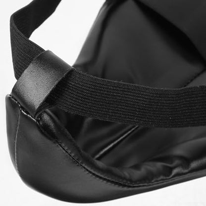 POPETPOP Sports Groin Guard Breathable Integrated Crotch Protector Wear-Resistant Training Groin Guard for Men and Martial Arts Taekwondo MMA Protective Gear Black L