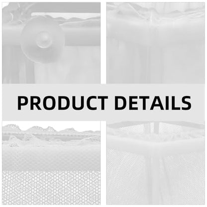 2pcs Fish Isolation Network Aquarium Betta Aquarium Skimmer Betta Fish Tank Fish Netting Turtle Tank Fish Mesh Breeder Fish Tank Breeding Pool Pond White Plastic and Gauze