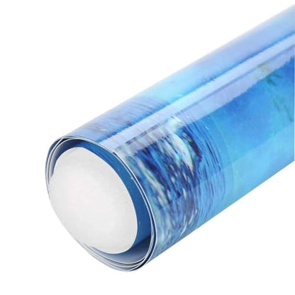 Zerodis PVC Adhesive Aquarium Fish Background Poster,Landscape Wallpaper Painting Sticker Underwater Decor(76 * 46cm)
