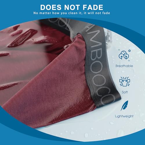 BAMBOO COOL Ultra Soft Mens Underwear Boxer Briefs Multi-pack - color: 2blue/Red/Coal Black/Charcoal Gray/Gray Green（6 Pack）, size: Medium