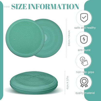 Libima 8 Pcs Wiggle Seat Inflated Wobble Cushion for Kids - color: Morandi Color