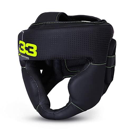 Starpro Boxing Headgear for Men Women - Headguard with Padding - Muay Thai MMA Training Sparring Karate - size: Large