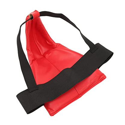 Boxing Groin Guard, Red Boxing Crotch Protector Jock Strap Supporter Adjustable Athletic Supporter Jock Strap Groin Protector Cup Men for Martial Arts for Boys Youth (M)