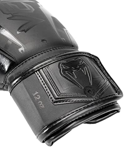 Venum Elite Evo Boxhandschuhe - color: Black/Black, size: 8 oz