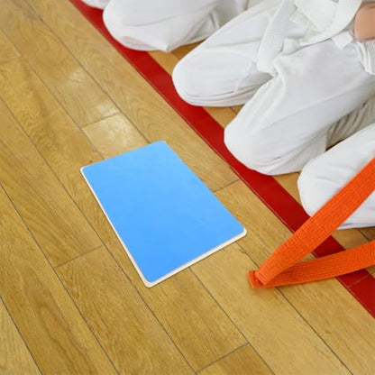 Kisangel Rebreakable Taekwondo Kick Paddle and Karate Breaking Board and Adults, Blue Sturdy Training Target for Martial Arts Practice and Skill Testing