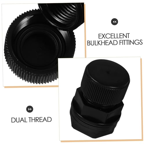 Cabilock PVC Tank Adapter for Barrels Threaded Water Tank Connector Hose Fitting for Rain Buckets and Aquariums Leakproof Design for Efficient Water Storage