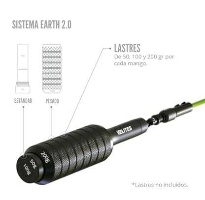 Velites Earth 2.0 Official CrossFit Games Jump Rope, Double Unders - color: Silver