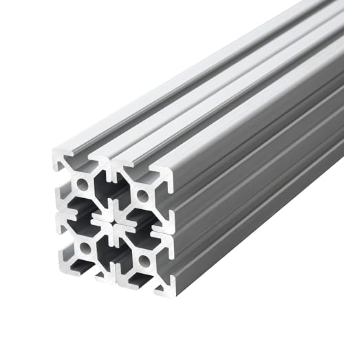 1010/10 Series 1 Inch x 1 Inch T Slot Aluminum Extrusion (25mmx25mm) European Standard Anodized for 3D Printer Parts and CNC DIY Silver 600mmX4 - color: Silver, size: 600mm(23.6'')