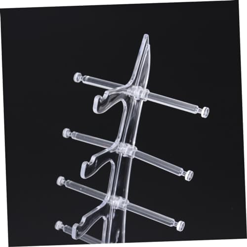 ULTECHNOVO 5pairs Transparent Acrylic Sailboat Glasses Display Stand Rack for Sunglasses and Eyeglasses Home Use and Glasses Shop Showcase