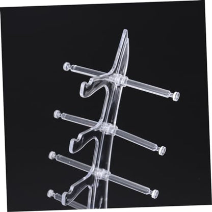 ULTECHNOVO 5pairs Transparent Acrylic Sailboat Glasses Display Stand Rack for Sunglasses and Eyeglasses Home Use and Glasses Shop Showcase