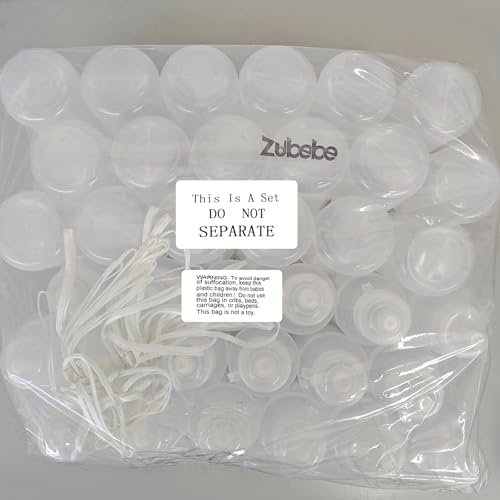 Zubebe 36 Pcs Sports Water Bottles Squeeze Bulk 21 oz | Reusable Plastic Water Bottles with Carry Strap, Back to School Supplies Summer Team Gifts for Students Travel Hiking Cycling - color: Clear White