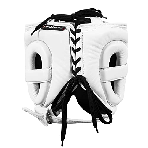 Title Boxing Ko-Vert Headgear - Boxing, MMA, Muay Thai - Unisex-Adults - color: White