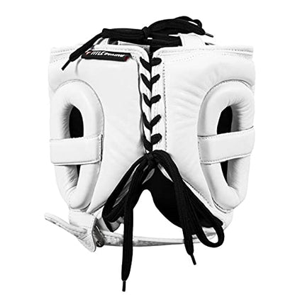 Title Boxing Ko-Vert Headgear - Boxing, MMA, Muay Thai - Unisex-Adults - color: White