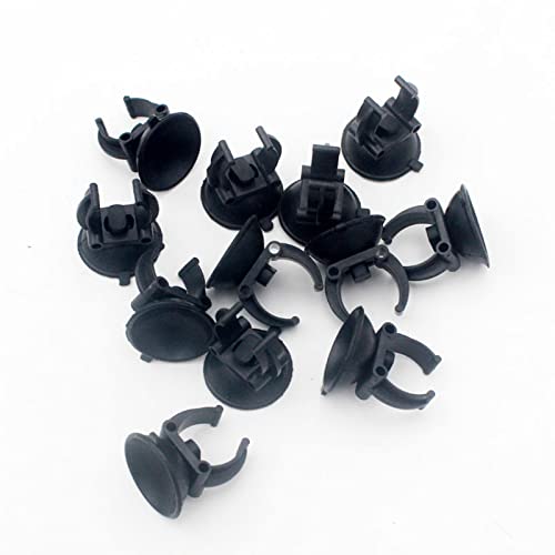 Aquarium Heater Holder Suction Cup Clip Black for Fish for Tube Hose Plant Decoration Sucker Dia 1.34" Clip Dia 0.9 Aquarium Heater Holder Suction Cups