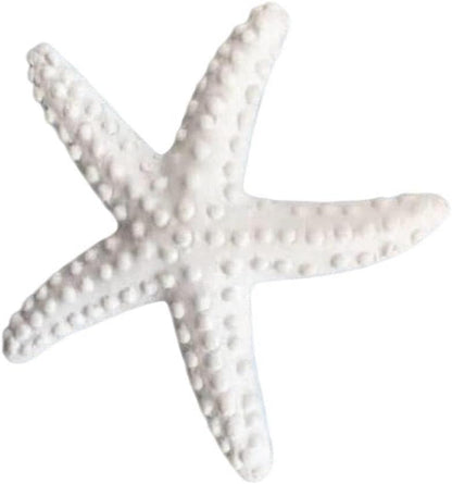 1Pc White Resin Ocean Beach Starfish Natural Seashell Starfish Ornaments for Wedding Decor Beach Theme Party Home DIY Craft Fish Tank Holiday Decoration, Vase Filler, Home and Kitchen