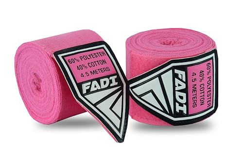 180-Inch Boxing Hand Wraps for Men & Women - Elastic Inner Gloves for Boxing, MMA, Kickboxing, Muay Thai - Pair (Green) - color: Pink